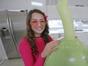 Oiled teen spinner licked and fucked