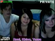 three friends on cam