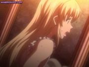 Busty anime gets fucked by tentacle