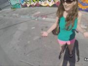 Park fucky sucky with big tit broke teen