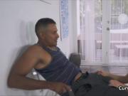 Dancing PAWG sucks room mates hard cock