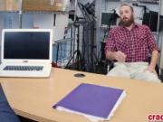 Bearded dude is bored at his new job interview