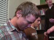 College guys giving blowjobs to get into fraternity