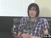 Gay jocks Adorable emo fellow Andy is new to porn but h