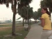 Pretty dark haired honey having pleasure with fireman c