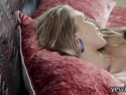 Stunning babe Anjelica sucks and fucked in her shaved s