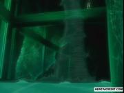 Hentai girl gets caught by nasty tentacles