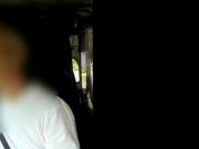 Big tits MILF sucks huge dick in taxi