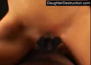 Young daughter abused in her throat and pussy