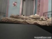 Amazing hot brunette teen Sussanna getting screwed from