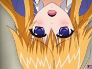 Blonde hentai girl gets fucked rough