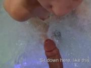 Eurobabe Electra Angel asshole fucked in jacuzzi for mo