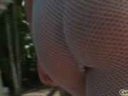 Katie Banks loves showing of her giant ass outdoor by C