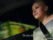 Pretty blonde Lola Taylor hitched up and banged good in