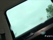 Slim Czech babe gets fucked in the car