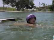 bad ass nude teen babes go wild water skiing