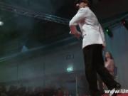 Two ebony guys undressing and showing their amazing tor
