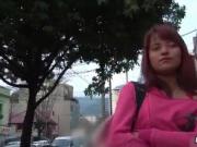 Nasty redhead is pick up from street gets horny while s