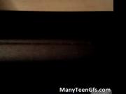 Amazing teen honey takes stiff boner up the wet cunt by