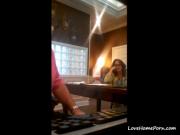 Hidden cam catches a slutty mature lady sucking a dick