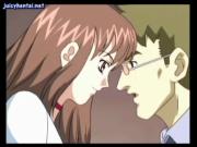 Anime rubs her clit and gets licked