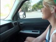 Beautiful blonde teen girl Dani Desire railed by strang