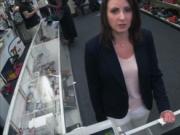 Sexy amateur wife of a customer fucked by pawnkeeper