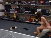 Bubble butt chick banged in the pawnshop