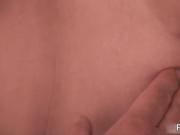 Busty blonde sucks white cock on the bedroom 1 by Fubi