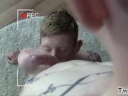 Gay sex with retard The dick in front of him gets lots