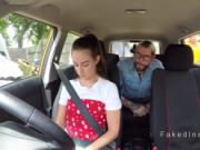 Hairy cunt student banged in car pov