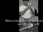 Guy with perfect ass blowing clouds