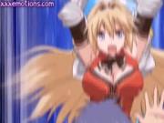 Anime in stockings gets slammed