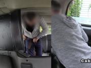 Fake taxi driver fucks blondes big booty in public