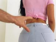 Huge ass Latina fucks on the sofa