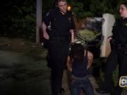 Police girls raid and detain black stud