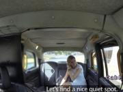 Slim blonde gets fucked in fake taxi