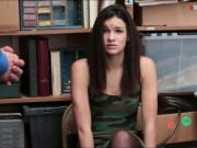 Pretty shoplifter screwed in LP office