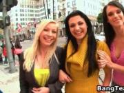 Sexy Euro pornstar Aletta Ocean and two friends enjoyin