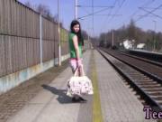 Hardcore teen ass gangbang xxx Masturbating at the trai