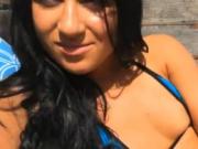 Teen sweetie masturbates pussy