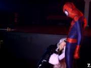 Spidey bangs Black Cats shaved pussy