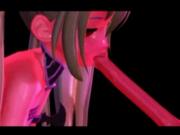 Alice sucking huge floating dicks