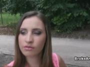 Blown by perky amateur in park