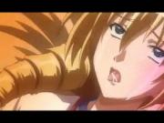 Hentai sex slave in ropes gets nipples clipped and cunt