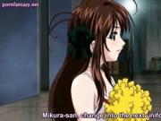 Sultry hentai cutie jerking a dick