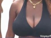 Video of giant melons of sexy ebony babe 1 by VoyeurFre
