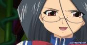 Anime lesbians enjoying big dildos