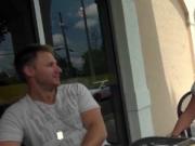 Hot MILF flashing snatch upskirt seduces teen sexy stud