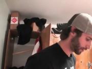 College aroused boys anxious to fuck in dorm room gangb